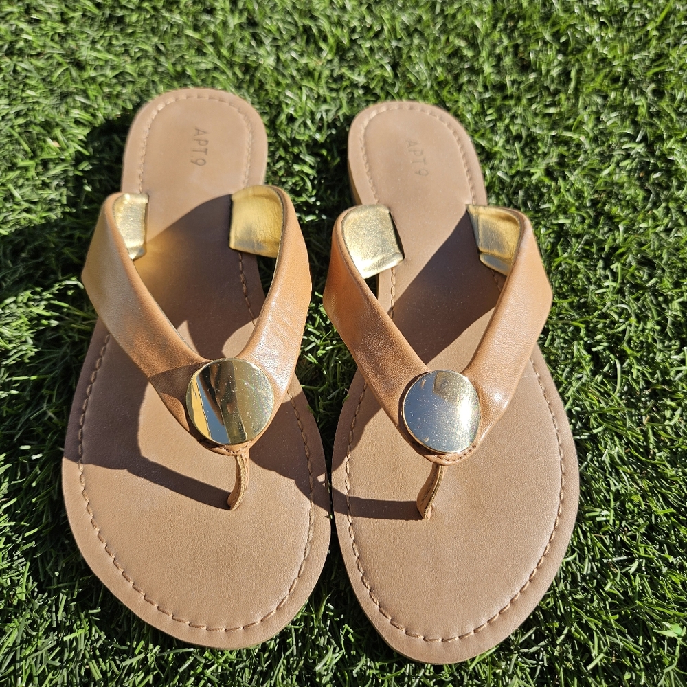Apt. 9 Womens Slip-On Flip Flop Sandals Size 7 Open Toe
